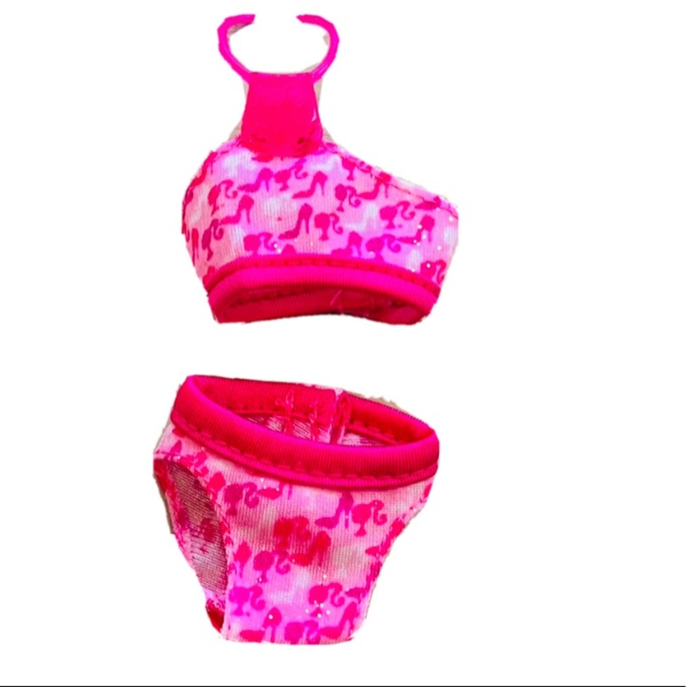 Barbie Doll Bikini Swimsuit Bath Play Beach Fun 2010 T7184 Original Outfit